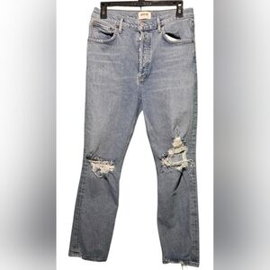 AGOLDE Distressed Blue Women's Jeans Size 29 EUC Inseam 25